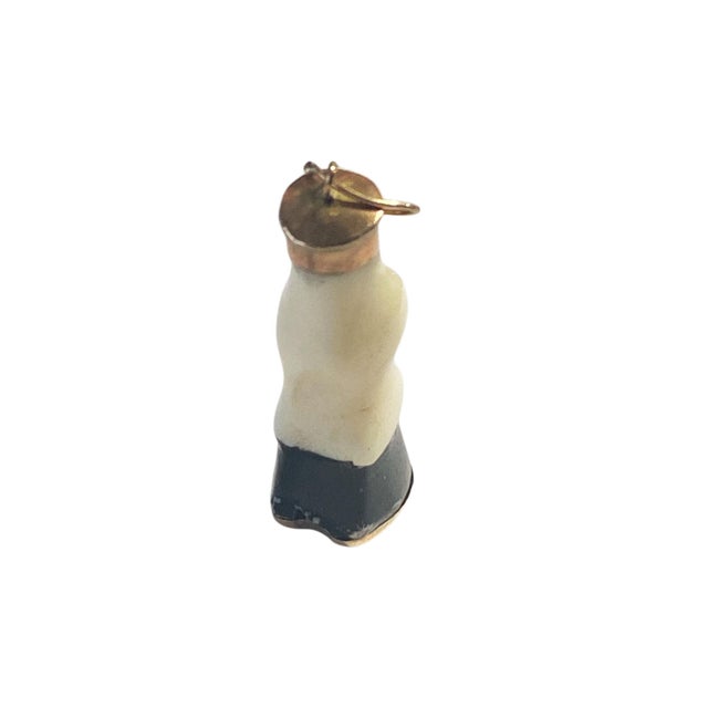 Metal Vintage Bakelite and 14k Gold Horse Hoof Charm Pendant For Sale - Image 7 of 9
