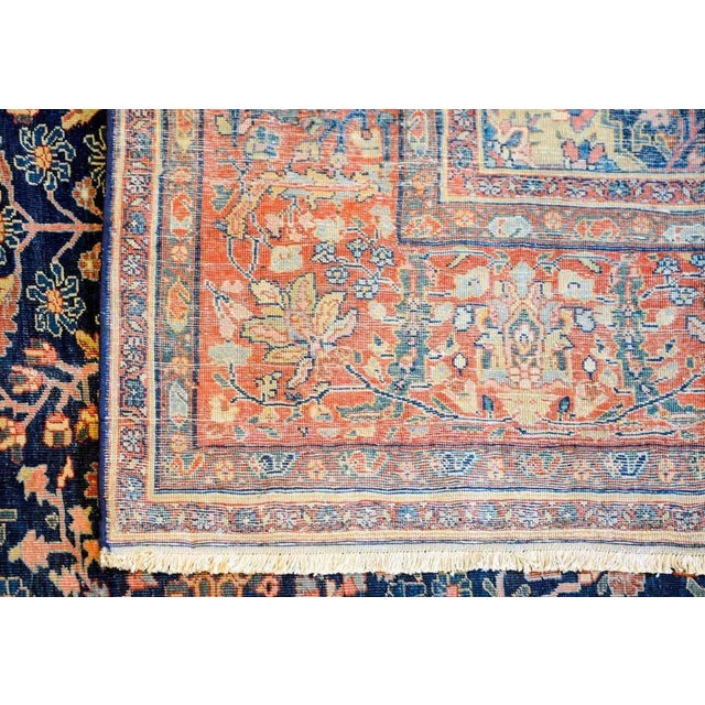 Textile Late 19th Century Sarouk Farahan Rug For Sale - Image 7 of 8