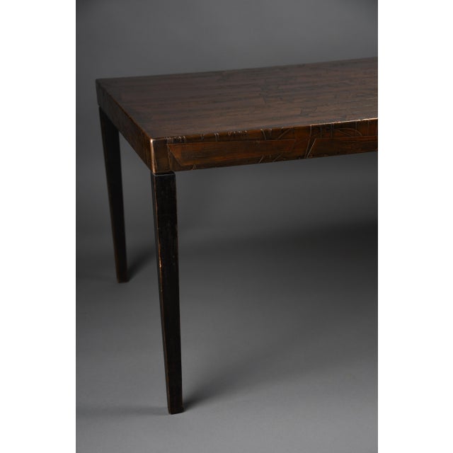 Wood Vintage Sculptural Hammered Copper Coffee Table by Heinz Lilienthal, Germany, 1960s For Sale - Image 7 of 18