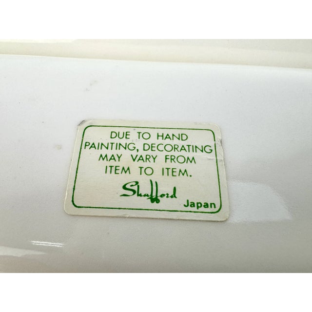 Vintage Stafford Japan Ceramic Serving Platter & Utensils- 4 Pieces For Sale - Image 12 of 12