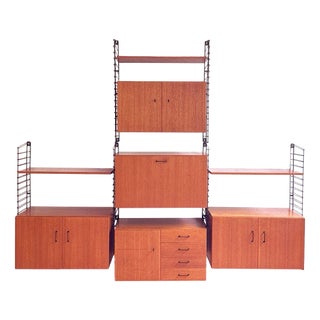 Vintage Teak Wall System by Musterring Modular Design, 1960s For Sale
