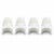 White Space Age Fibreglass Chairs by Verner Panton, 1960s, Set of 4 For Sale - Image 8 of 8