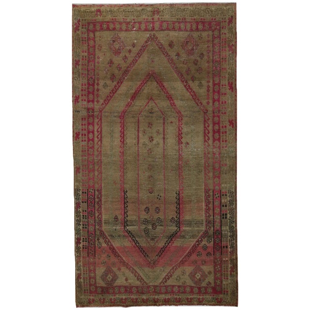 Vintage Middle Eastern Hand-Knotted Rug For Sale - Image 6 of 6