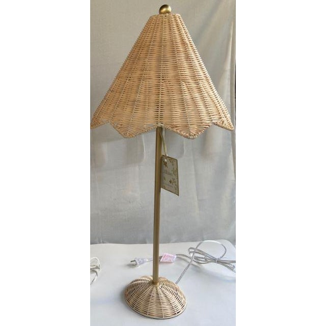 Lillian August Rattan Table Lamps a Pair Chairish