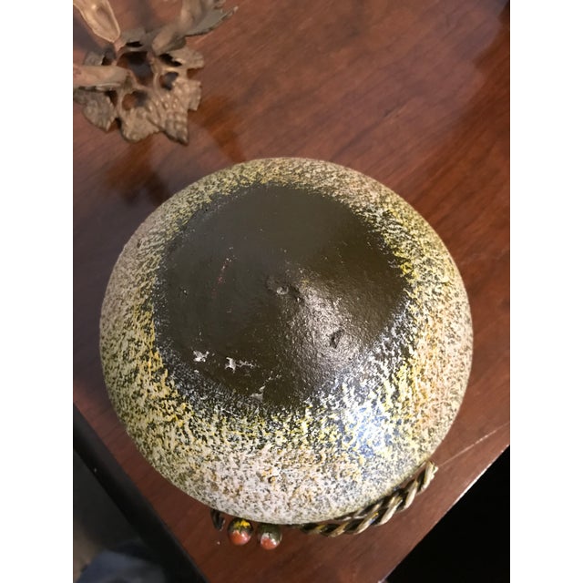 Rare Shino-Style Ceramic Vase on Angel Stand For Sale In West Palm - Image 6 of 9