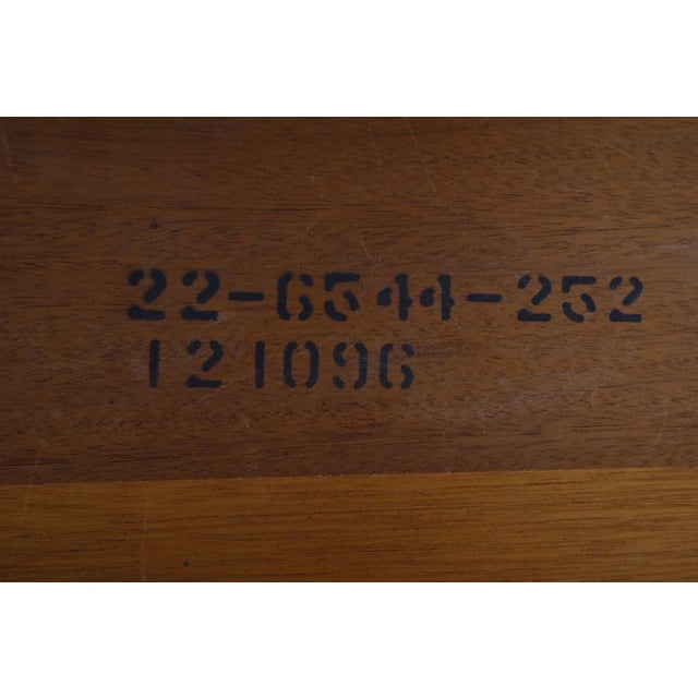 Ethan Allen Mahogany Inlaid Dining Table For Sale - Image 18 of 18