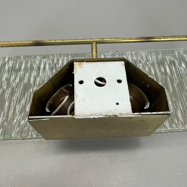 Large Vintage Hollywood Regency Ice Glass Wall Light by J.T. Kalmar, 1950s For Sale - Image 18 of 18