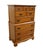 American High End Vintage Solid Hard Rock Maple Colonial Early American 33" Chest on Chest 5010 For Sale - Image 3 of 11