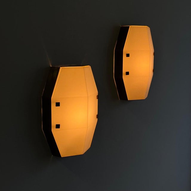Arredoluce Model 12880 Wall Sconces attributed to Elio Monesi for Arredoluce, 1961, Set of 2 For Sale - Image 4 of 18