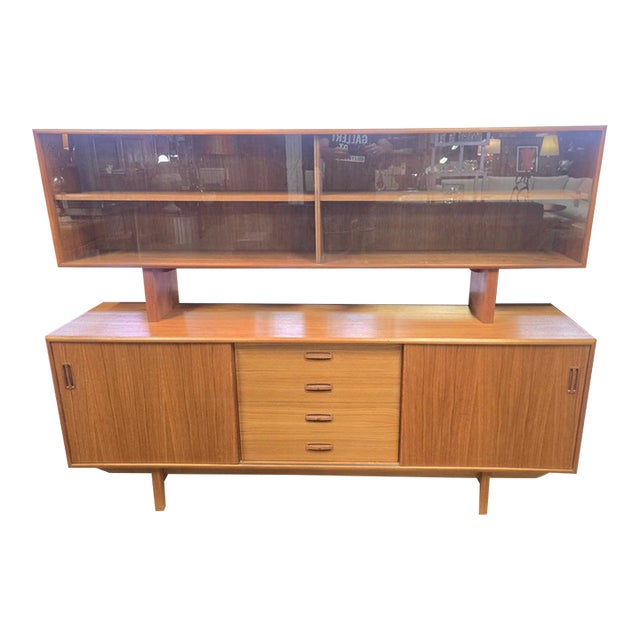 Mid Century Modern Danish Hutch/Credenza For Sale