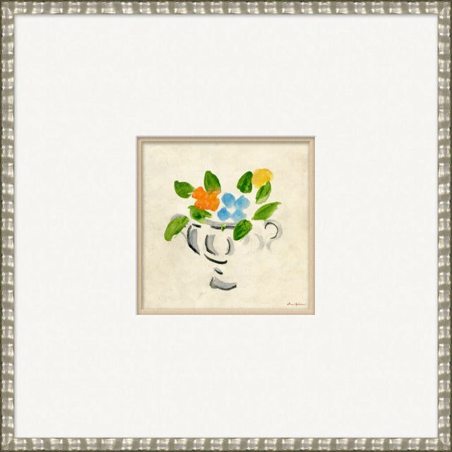 Contemporary Posey Vase By Dana Gibson, Framed Art Print For Sale - Image 3 of 3