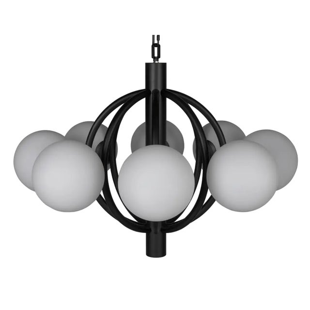 Mid-Century Modern NOIR Carousel Chandelier For Sale - Image 3 of 6