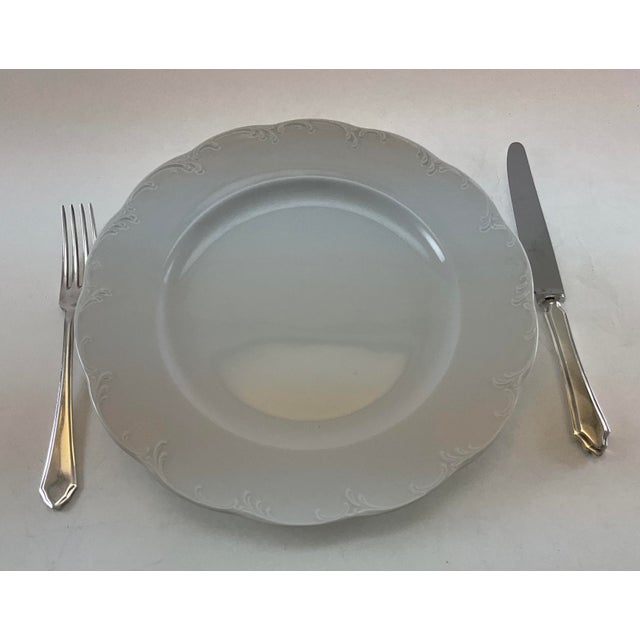 New 1970s Porcelain White, Called White Gold - Set of 29 Pieces For Sale - Image 16 of 18