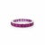 18k Gold Invisible-Set Ruby Eternity Ring 2.50 CTS - Vintage, Size 6 For Sale - Image 4 of 6