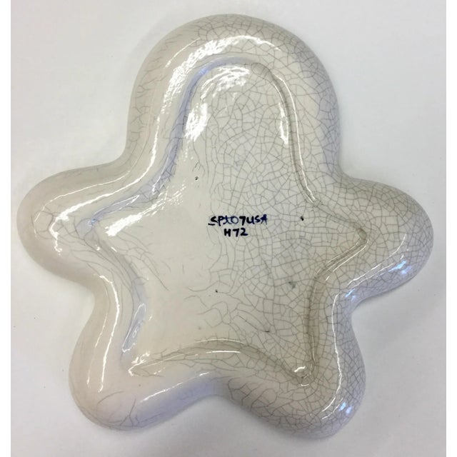 Artisan Crackle Glaze Gingerbread Candy Dish For Sale - Image 4 of 7