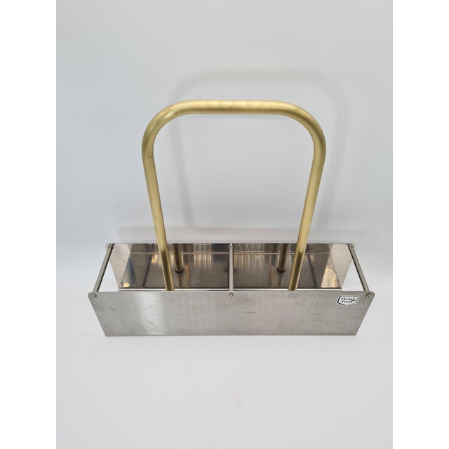 Vintage 4-Bottle Rack from Ristok, Germany, 1970s For Sale - Image 3 of 12