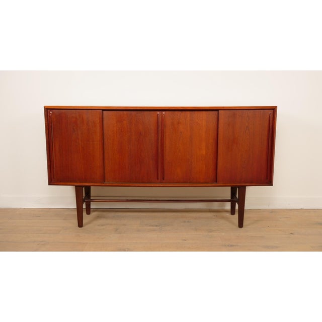 Vintage Danish Highboard in Teak by Arne Vodder for HP Hansen For Sale - Image 15 of 15