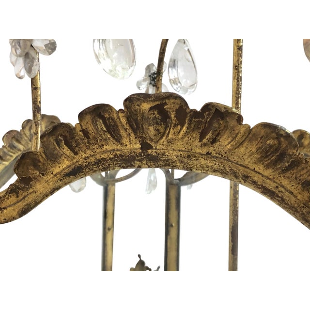 Gold Antique French Ceiling Lamp, 1800s For Sale - Image 8 of 16