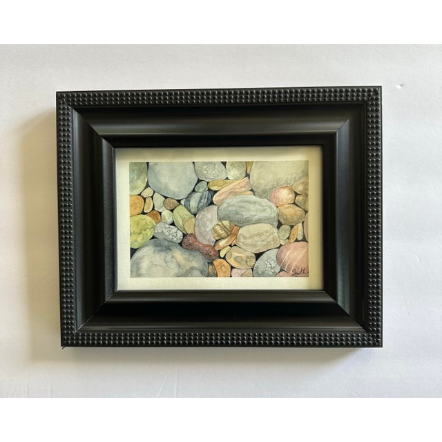 Contemporary Framed Signed Original Watercolor Painting “Beauty in Every Direction” For Sale - Image 3 of 3