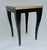 Donghia C.1980's "Essence," Square Occasional, Side, Satin Brass Gallery Satin Ebony Finish With Brushed Satin Brass Details For Sale In West Palm - Image 6 of 18
