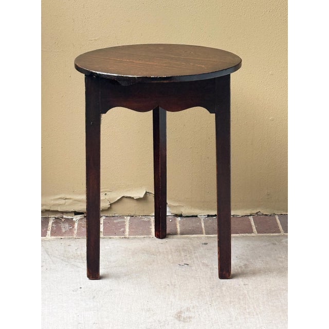 English Cricket Table of Patinated Oak From the Georgian Era For Sale In Austin - Image 6 of 10
