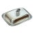 1940s Silver Plate Trinket Box - Vintage Covered Butter Dish For Sale