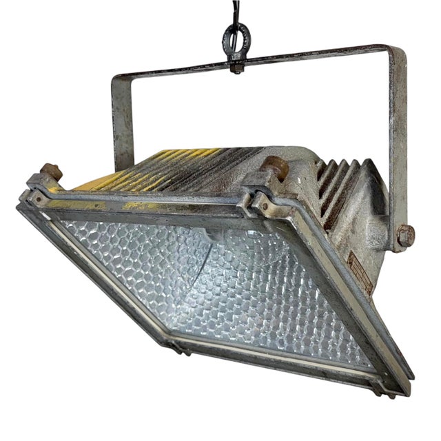 Vintage Grey Theater Spotlight with Glass Cover from Elektrosvit, 1980s For Sale - Image 18 of 18