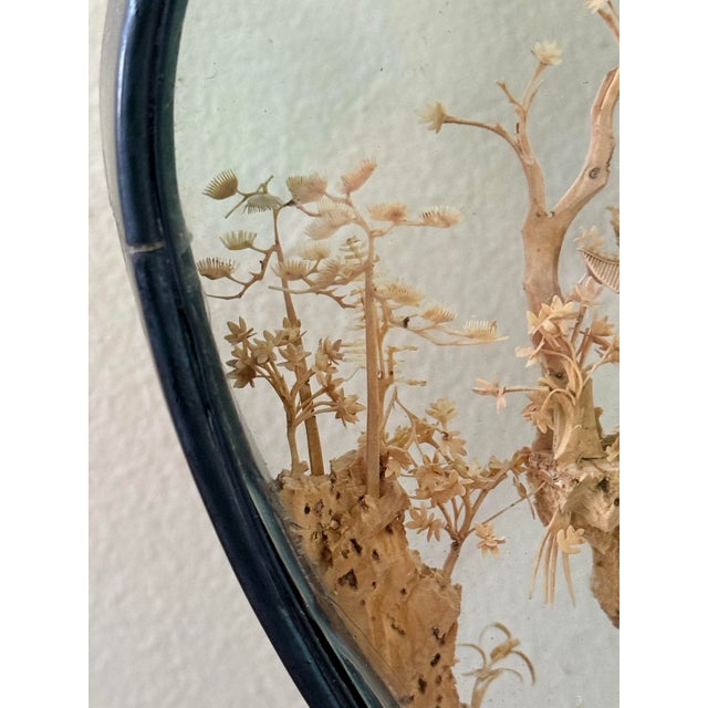 Hollywood Regency Large Mid-Century Vase Shaped Chinese Cork Carving Diorama For Sale - Image 3 of 10