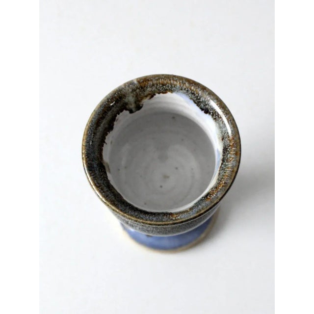 Ceramic Vintage Studio Pottery Cup For Sale - Image 7 of 8