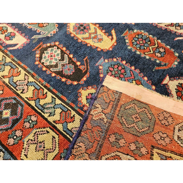 19th Century Caucasian Kazak Rug, Handwoven Wool, Allover Paisley Design, 4' x 7' For Sale - Image 12 of 15