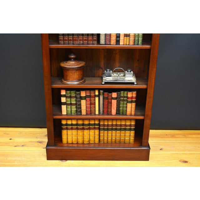Victorian Mahogany Open Bookcase, 1880 For Sale - Image 11 of 16