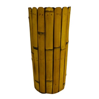 Late 20th Century Bamboo Umbrella Stand For Sale
