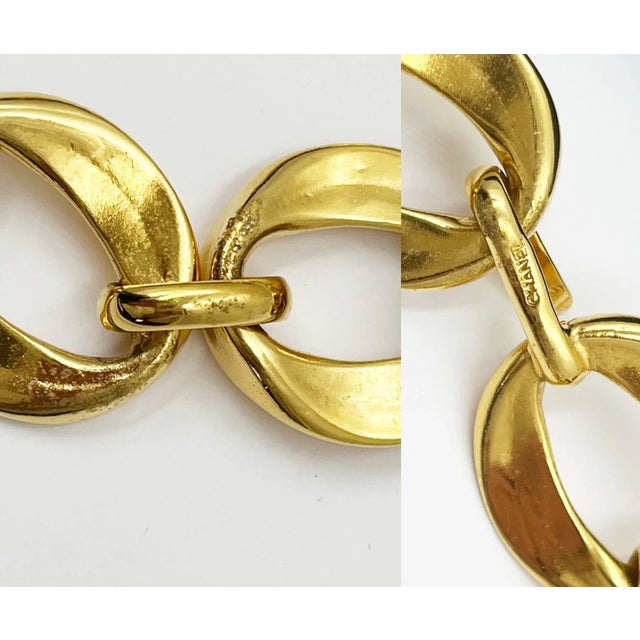 Vintage Chanel Gold Plated Ring Necklace