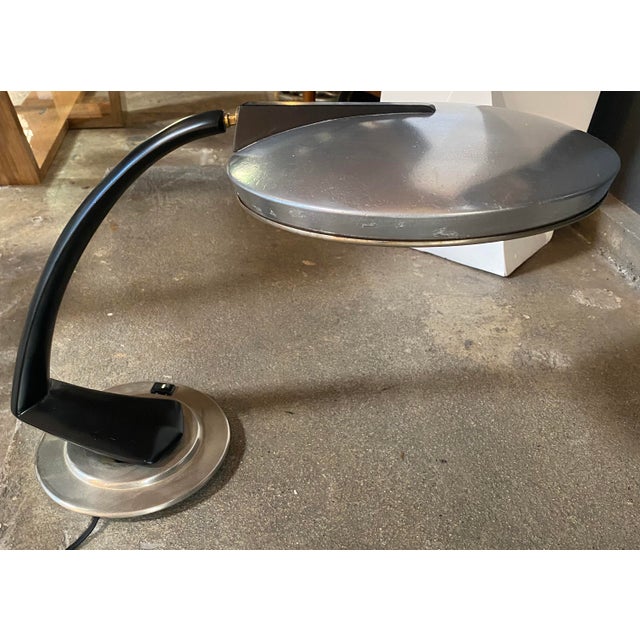Chrome 1980s Vintage Italian Table Lamp For Sale - Image 8 of 8