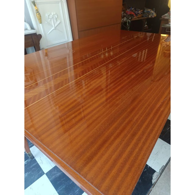 Wood Mid-Century Coffee Table with Compass Legs, 1950s For Sale - Image 7 of 14