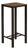 Louis Vuitton Leather Top Small Side Table with Custom Metal Base and Stretchers For Sale