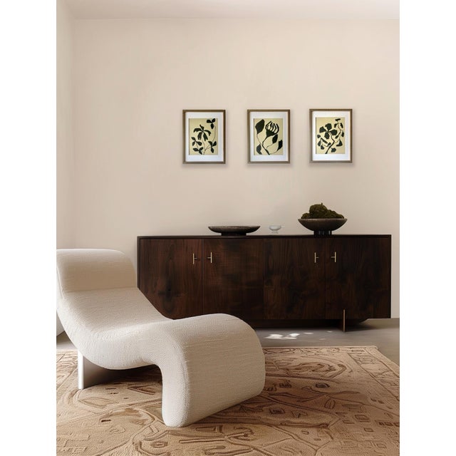 Contemporary 2026 "L'Aiuola Bruciata Series No. 1" Abstract Botanical Painting on Paper by Artist r.k. Red For Sale - Image 3 of 4