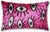 Mid-Century Modern Handmade Velvet Ikat Eye Lumbar Pillow 16x24 | Pink Statement For Sale - Image 3 of 8