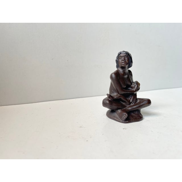 1950s Aboriginal Indigenous Figurines from Darbyshire Pottery, 1950s, Set of 3 For Sale - Image 5 of 14