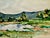 Rustic 1950s Henry Emil Salloch Original Watercolor on Paper Mountain Valley Pond. For Sale - Image 3 of 6