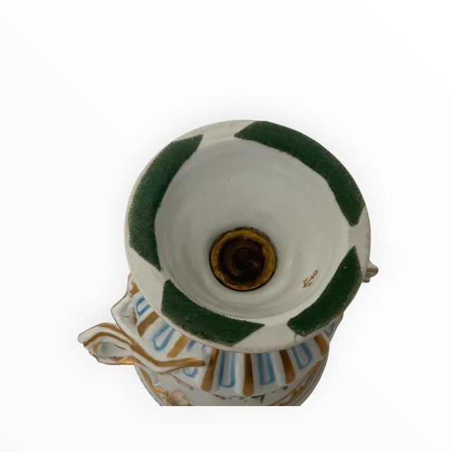 Purple Antique Pair Edmé Samson Paris Chelsea-Style Porcelain Bird Potpourri Urns C. 1885-1920 For Sale - Image 8 of 8