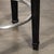 Art Deco Style Scalloped & Fluted Detailed Ebonized Walnut Swiveling Barstools For Sale - Image 10 of 18