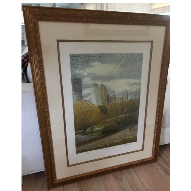 Late 20th Century Late 20th Century "Central Park 1989" by Harold Altman For Sale - Image 5 of 7