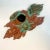 1922 Antique Boho Chic Americana Cast Iron Poinsettia Candle Holders - A Pair, Christmas For Sale - Image 9 of 11