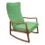 Ole Wanscher Attributed Fd160 High Back Teak Rocking Chair For Sale