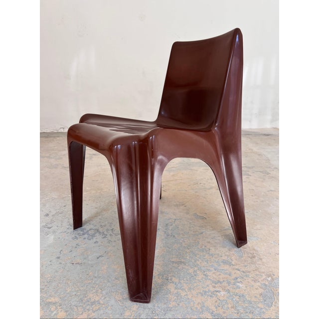 Brown Model BA 1171 Dining Chair by Helmut Bätzner for Bofinger For Sale - Image 11 of 11