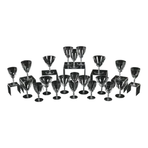 Circa 1926 Rene Lalique Guebwiller Stemware Set- 21 Pieces