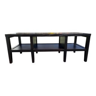2000's Baronet Dark Brown Maple Coffee Table For Sale