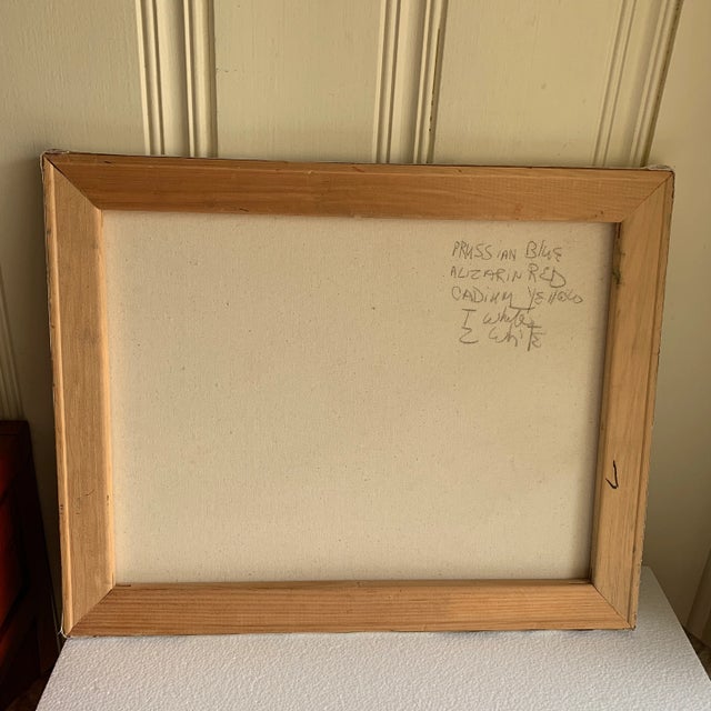 Textile Vintage Original Canvas Still Life Painting For Sale - Image 7 of 12