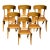 Teak Klismos Patio Dining Chairs. - Set of 6 For Sale